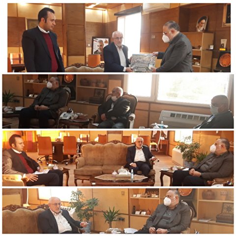 دیدار رئیس ستاد بازسازی عتبات عالیات استان با اعلایی استاندار قزوین
