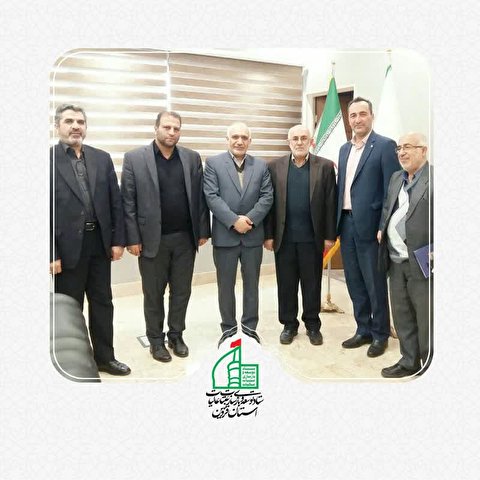دیدار رئیس ستاد بازسازی عتبات عالیات  با مدیرکل امور مالیاتی  استان قزوین